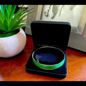 Kate Spade Green Enamel Bangle Bracelet